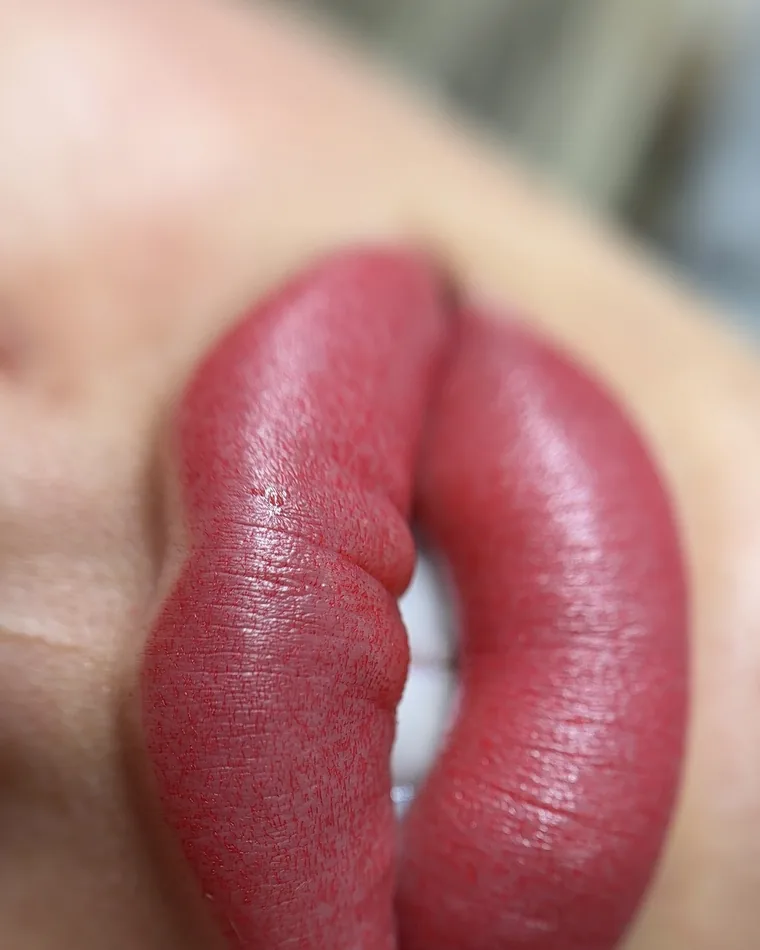 Lip Blush result by Adriana's Permanent Makeup