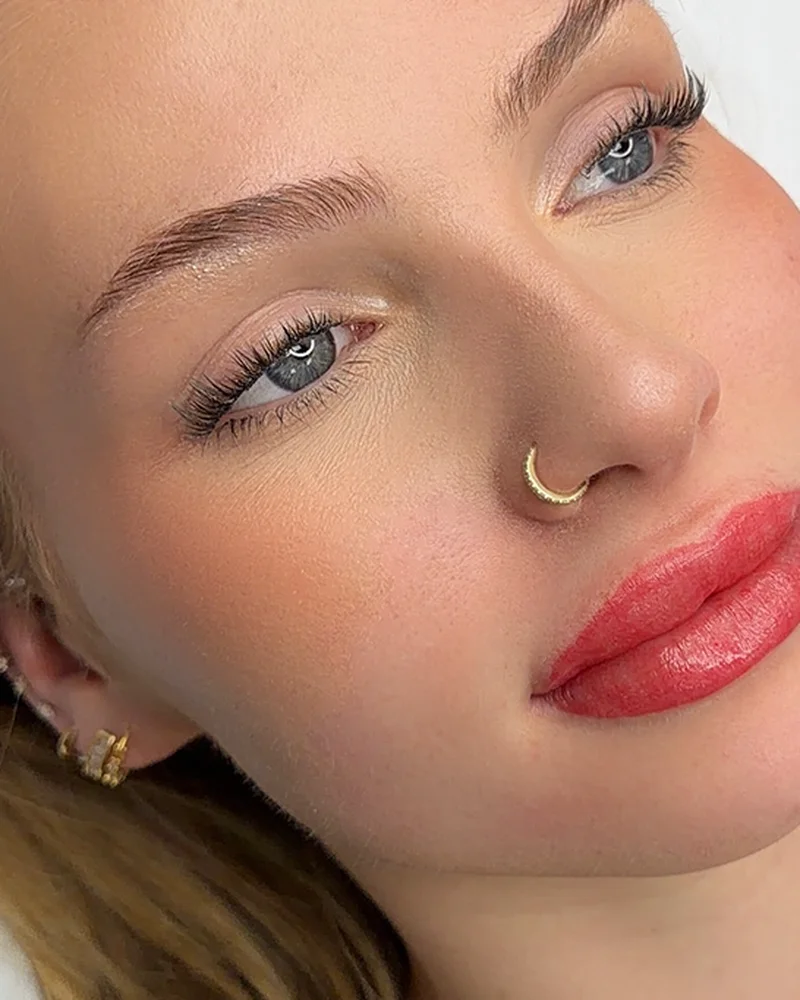 Lip Blush before and after by Adriana's Permanent Makeup