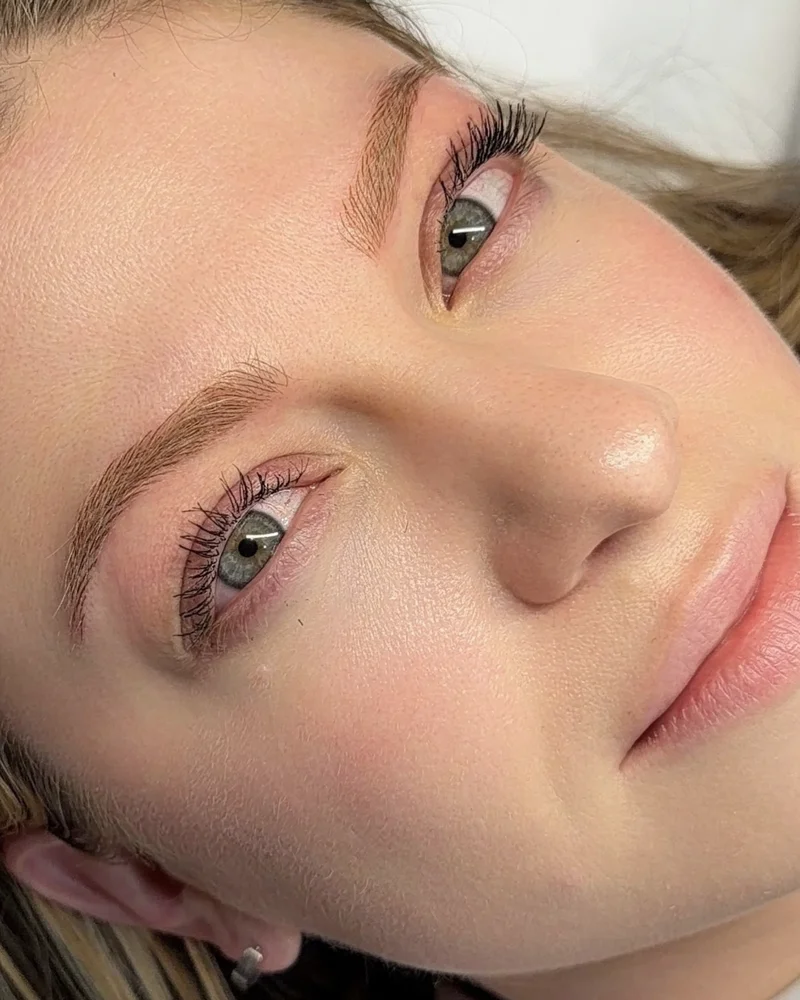Microblading before and after by Adriana's Permanent Makeup