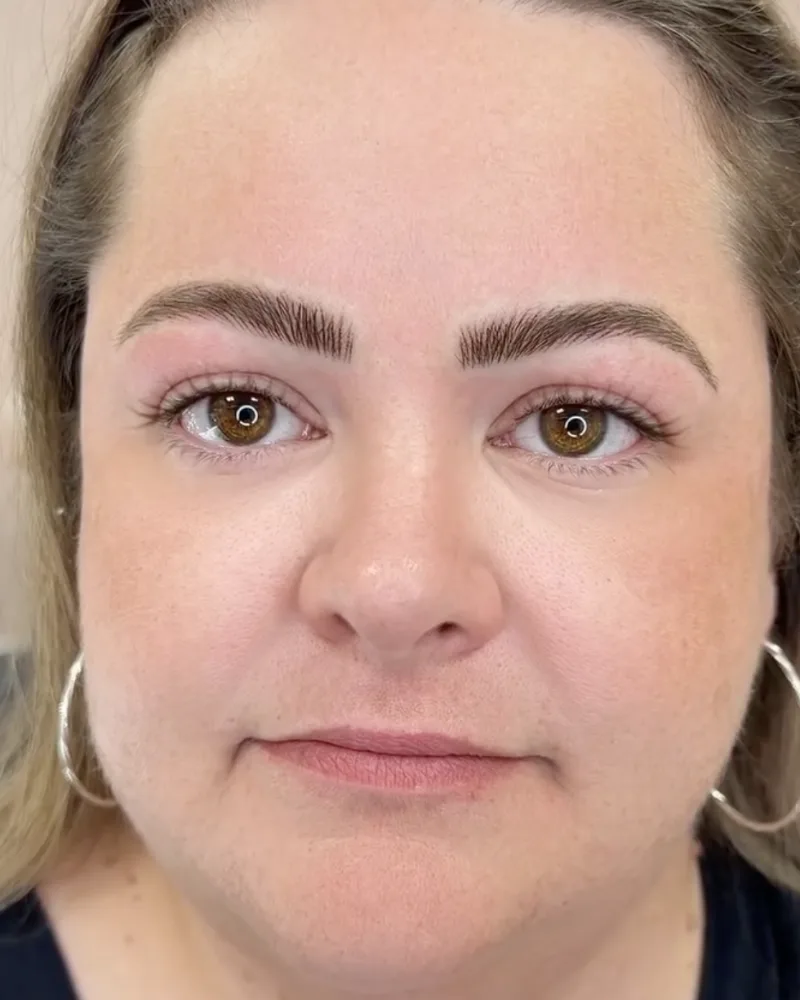 Nano Brows before and after by Adriana's Permanent Makeup