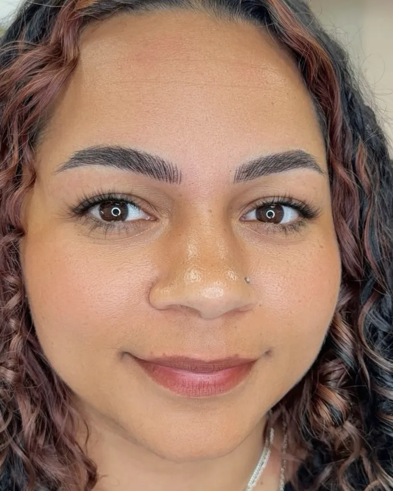 Nano Brows before and after by Adriana's Permanent Makeup