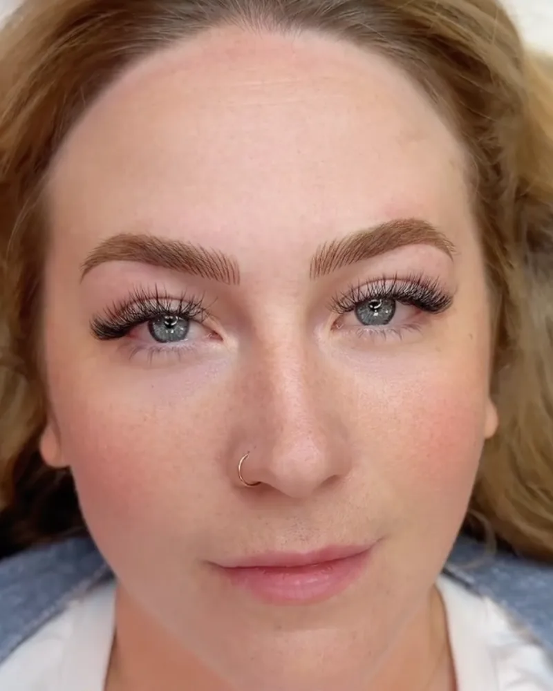 Nano Combo Brows before and after by Adriana's Permanent Makeup