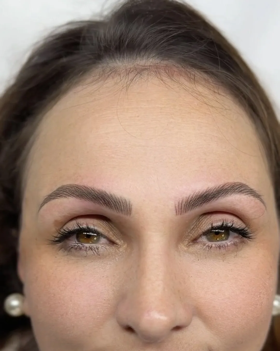 Healed eyebrow permanent makeup result at Adriana's Permanent Makeup